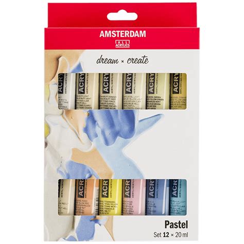 Amsterdam akril festékek 12 x 20 ml készlet Pastels leonarto hu