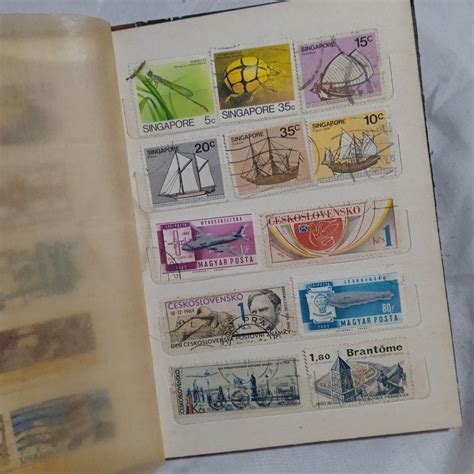 Filateli Full Ambum Stamps Luar Dan Dalam Negeri Perangko Jadul Vintage