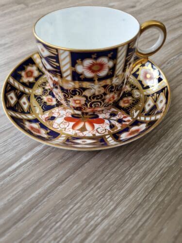 Royal Crown Derby Imari Pattern No 2451 Coffee Can Cup Saucer