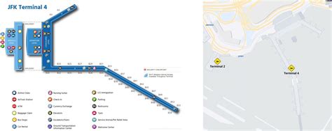 Terminal 4 map John F. Kennedy airport JFK Airport