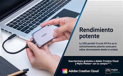 Crucial X9 Pro 1TB SSD portátil con Adaptador USB A Velocidades de