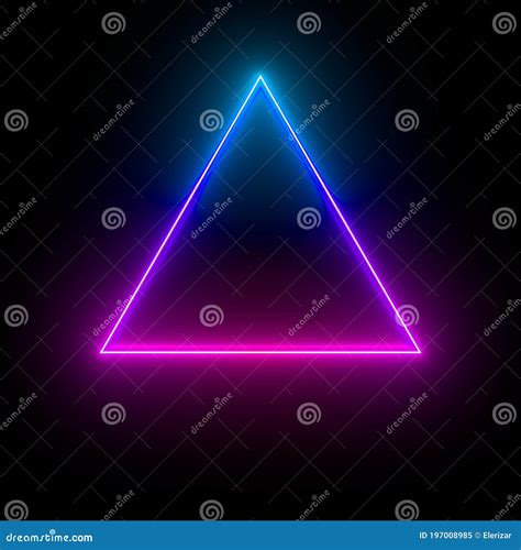 Multi Colored Neon Lamp On A Black Background Halogen Light Stock Illustration Illustration