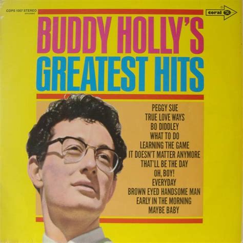 Buddy Hollys Greatest Hits Buddy Holly Lp Køb Vinyllp