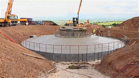 Construction Of Foundation For Onshore Wind Turbine Youtube