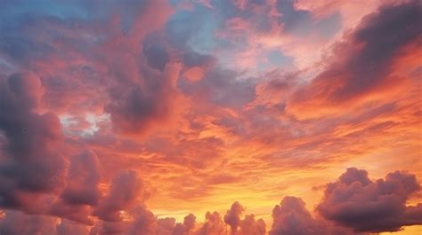 Exquisite Sunset Horizon A Breathtakingly Natural Sky Texture