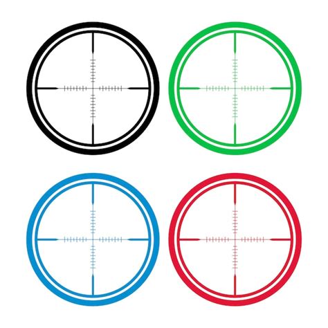 Premium Vector Crosshair Multiple Colours