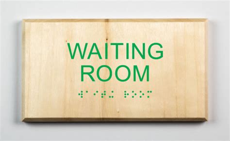 Waiting Room Sign - Let Visitors Know Where To Wait