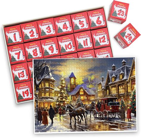 Yotako Adventskalender 2023 Puzzle Weihnachts 1008 Teile Weihnachten