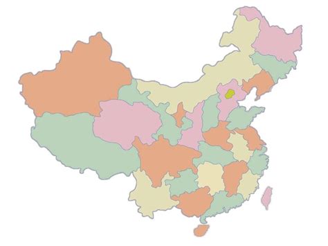 中国各省地图形状word文档在线阅读与下载文档网