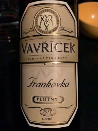 Vavříček Plotny Frankovka Vivino US