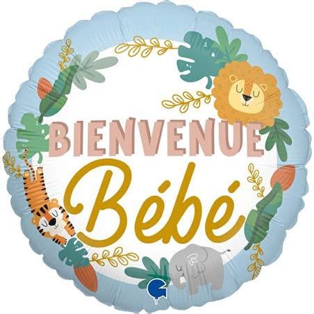 Ballon Aluminium Rond Bienvenue Bebe Garcon Ballons Article De F Te