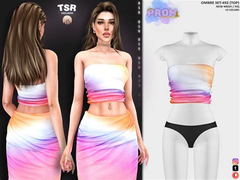 The Sims Resource Ombre Set Top Bd