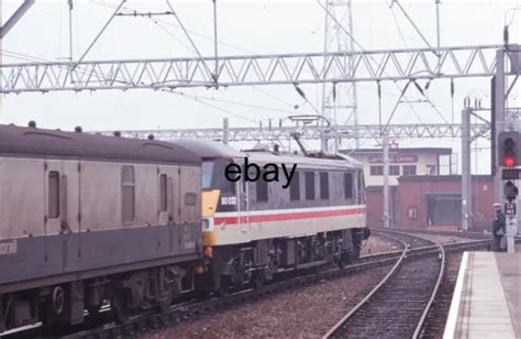 35mm Railway Slide Br Electric Loco Class 90 90032 Crewe £299