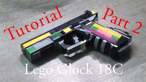 Lego Glock 18c Tutorial Part 2 Magazine And Slide Youtube