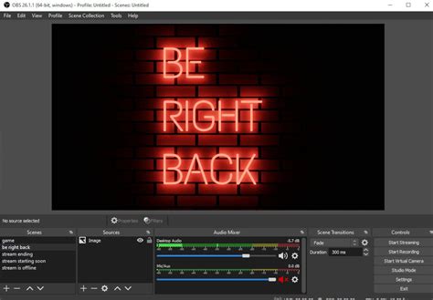Neon Be Right Back Twitch Pause Screen For Streamers Etsy