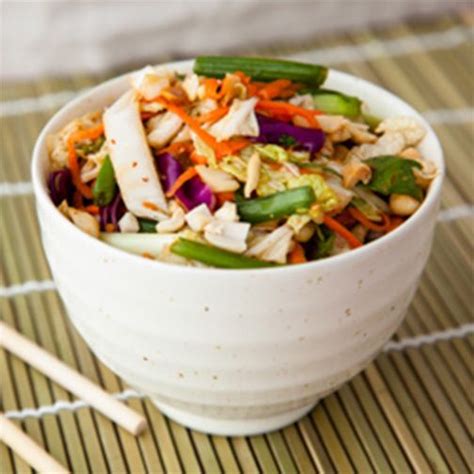 Chinese Chicken Cabbage Salad With Peanut Sauce Recipe Keto Asian