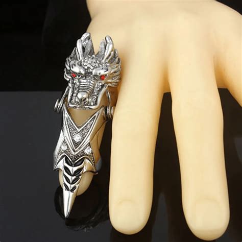 Dragon Ring Vintage Men Jewelry Cone Joint Chinese Domineering