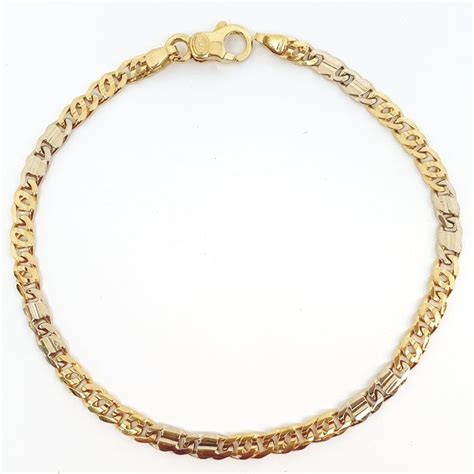 Kt White Gold Yellow Gold Bracelet Catawiki