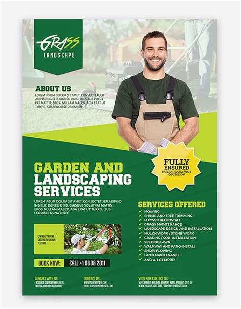 42 Best Landscaping Flyers Templates Landscaping Flyer Ideas And Examples