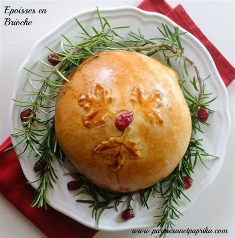 Parmesan Et Paprika Epoisses En Brioche Cranberries Et Noix De Pecan