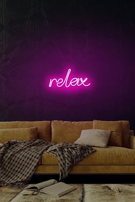 Relax Neon Led Işıklı Tablo