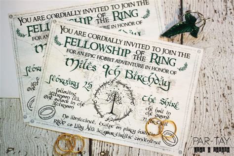 Lord of the Rings Party Invitation - Party Like a Cherry