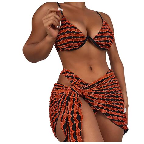 Hcuribad Swim Suits For Women 2024 Women Print Bikini Set Swimming Two