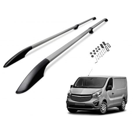 Relingi Dachowe Do Opel Vivaro B 2014 2019 SHORT L1 Srebrne Model