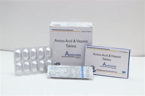 Aminotas Amino Acid And Vitamin Tablets, 10x10 Blister Pack Dosage Form ...