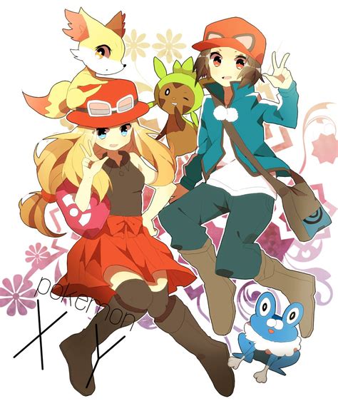 Pokemon X And Y Calem And Serena