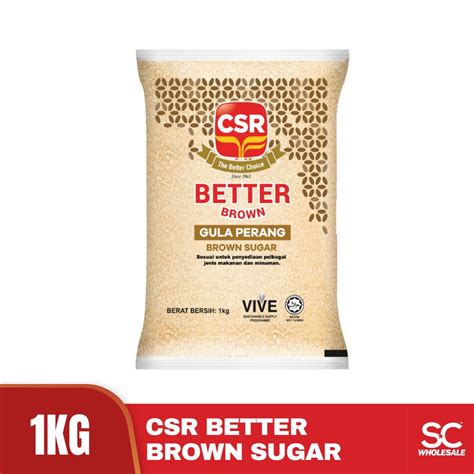 Csr Better Brown Sugar Gula Perang Kg Shopee Malaysia