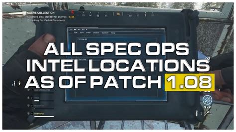 All Spec Ops Intel Locations In Call Of Duty Modern Warfare As Of