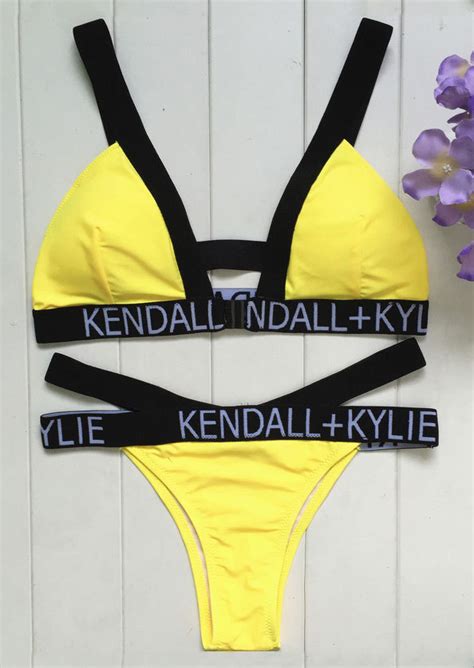 Kendall Kylie Sexy Bikini Set Bellelily