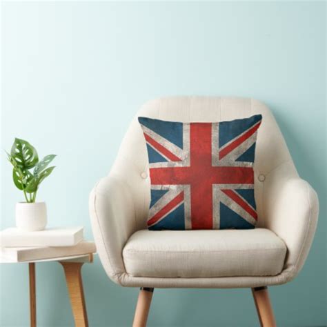 British Union Jack Throw Pillow Zazzle