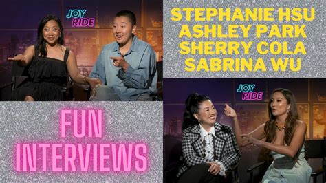 Fun New Joy Ride Interviews Stephanie Hsu Ashley Park Sherry Cola