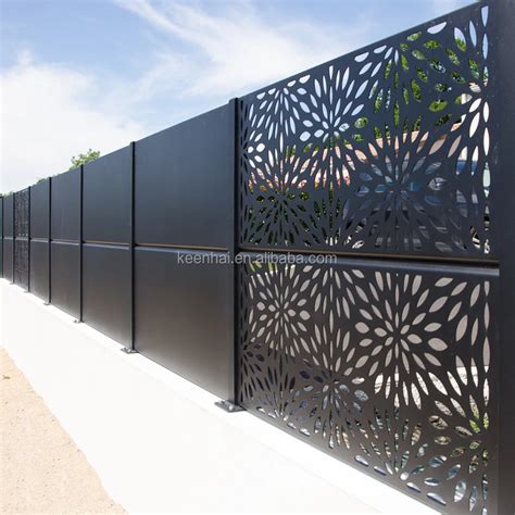 Decorative Color Coated Stainless Steel Aluminum Laser Cut Fencing