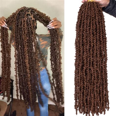 Buy Zrq Butterfly Locs Crochet Hair Inch Distressed Locs Crochet