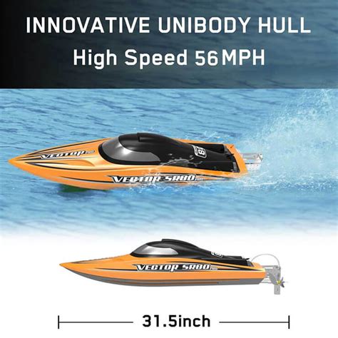 Volantex Vector Sr Pro Artr Brushless Speed Boat No Battery Black