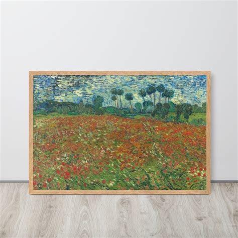 Vincent Van Gogh Poppy Field 1890 Fine Art Print - Etsy