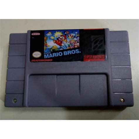 Fita Super Mario Bros Jogo Snes Nes Super Nintendo Nintendinho Faz A Boa