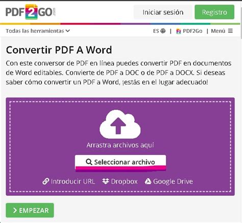 C Mo Pasar Un Archivo Pdf A Word Gratis Y Sin Programas