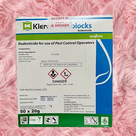 Syngenta Klerat Kg Wax Blocks Rodenticide Rat Baits Treatment Shopee