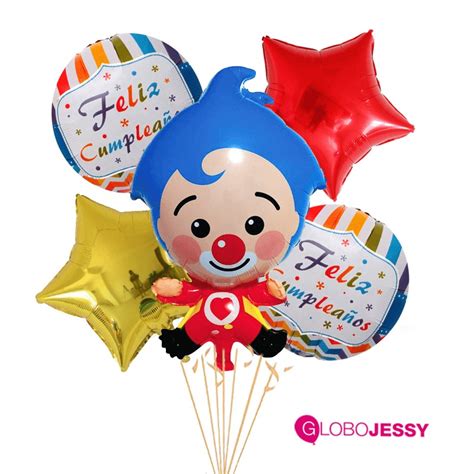 10 GLOBOS PAYASO PLIM PLIM Manminchurch Se