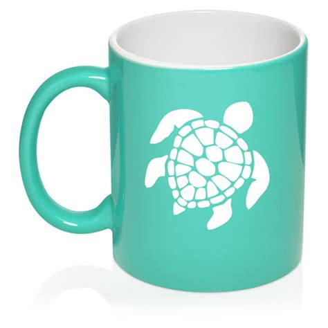 Sea Turtle Ceramic Coffee Mug Tea Cup T For Her Him Brother