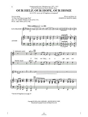 "Our Help, Our Hope, Our Home" Sheet Music - 1 Arrangement Available ...