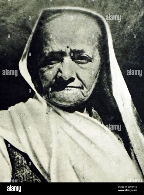 Photograph of Kasturba Gandhi. Kasturbai "Kasturba" Mohandas Gandhi ...