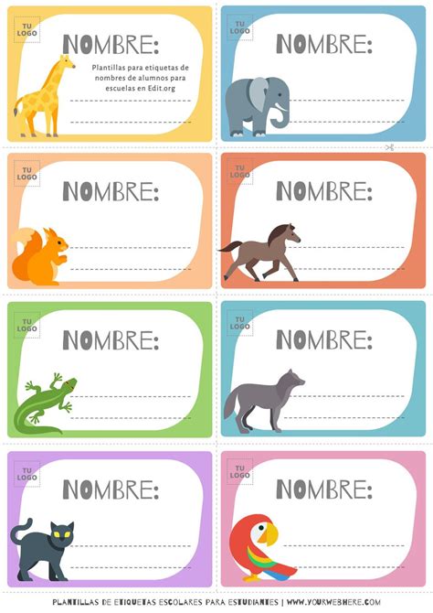 Crea Etiquetas Para Nombres De Alumnos Gratis