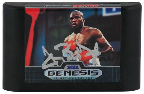 Buster Douglas Signed "James "Buster" Douglas Knockout Boxing" Sega ...