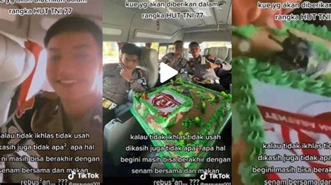 Viral Video Oknum Polisi Jilad Kue Ultah TNI Nasibnya Kini Dibalik