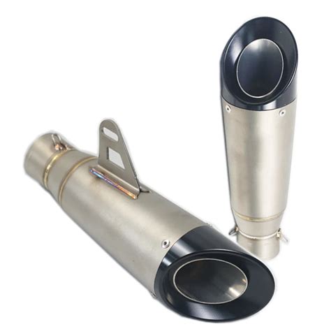 51mm 60mm Universal Motorcycle Escape With Db Killer Motocross Scooter Exhaust Pipe Muffler